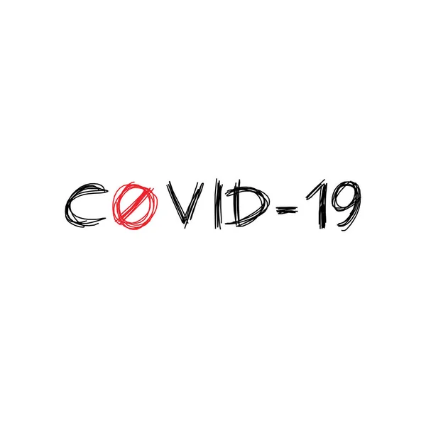 Coronavirus Covid Virus Wuhan Chine Panneau Interdiction Mise Quarantaine Illustration — Image vectorielle