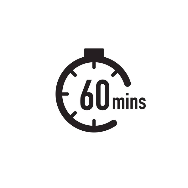 Minuten Timer Stopwatch Aftelicoon Tijdmaat Chronometr Pictogram Voorraadvectorillustratie Geïsoleerd — Stockvector