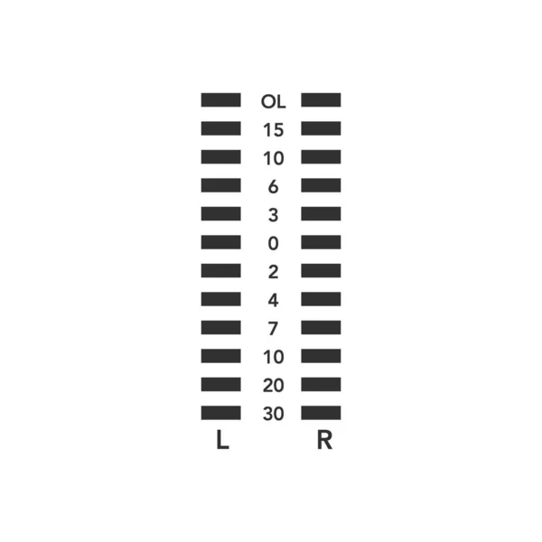 Indicateur Surcharge Niveau Égaliseur Illustration Vectorielle Stock Isolé — Image vectorielle