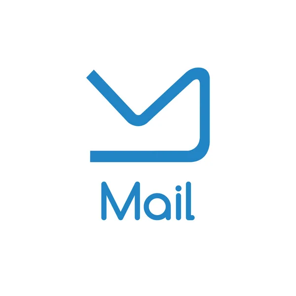 Logo Symbol Obálky Zpráva Poštovní Navigační Tlačítko Obchodní Abstraktní Logo — Stockový vektor