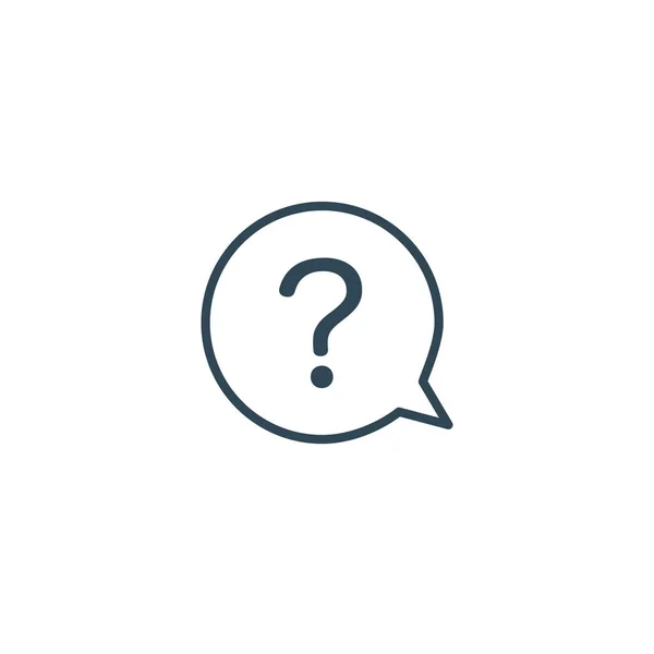 Burbuja Signo Interrogación Faq Icono Woth Burbuja Chat Concepto Comunicación — Vector de stock