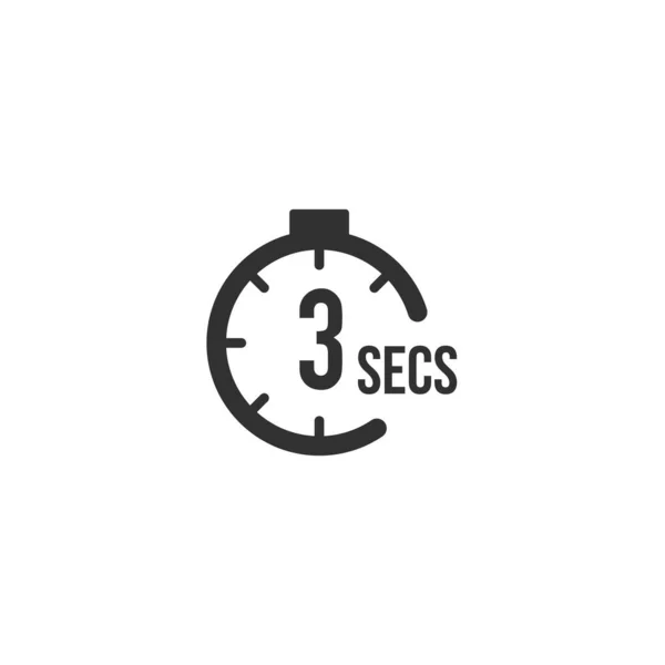 Seconds Countdown Timer Icon Set Time Interval Icons Stopwatch Time — Stock Vector