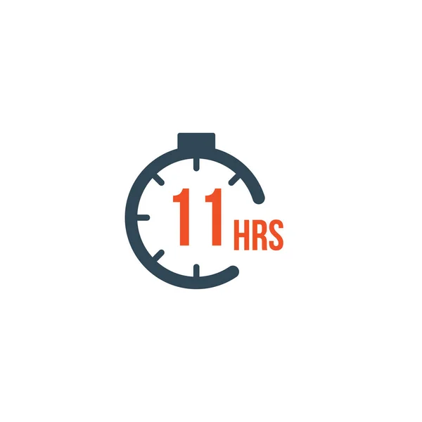 Uur Rond Timer Countdown Timer Pictogram Deadline Concept Leveringstijd Voorraadvectorillustratie — Stockvector