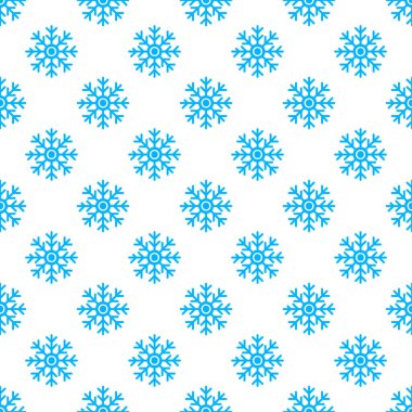 Kar taneleriyle kusursuz vektör deseni. Dekoratif elementlerle donatılmış mavi mevsimlik kış arka planı. Grafik çizimi. Kışın pürüzsüz vektör illüstrasyonuName