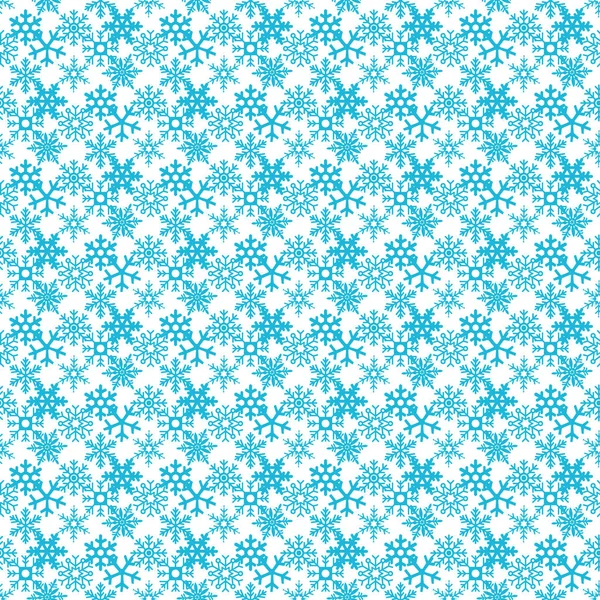 Modèle vectoriel sans couture avec flocons de neige. Bleu saisonnier fond d'hiver avec des éléments décoratifs. Illustration graphique.hiver illustration vectorielle transparente — Image vectorielle