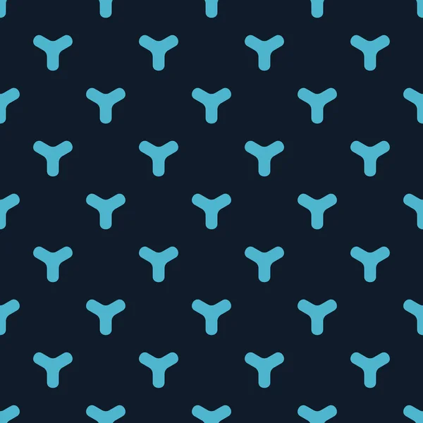ベクトルシームレスブルー丸みを帯びた三角のパターン抽象的な背景 ストックベクトルイラスト — ストックベクタ