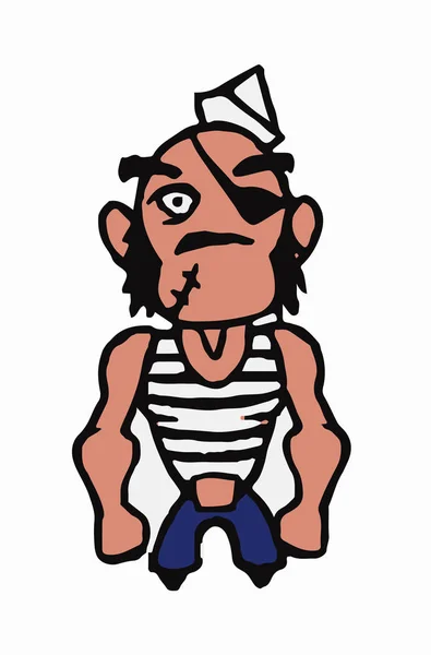 Bir korsan bir bandaj ile.