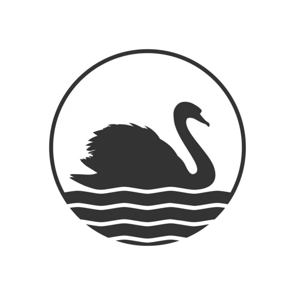 Logo del cisne — Vector de stock