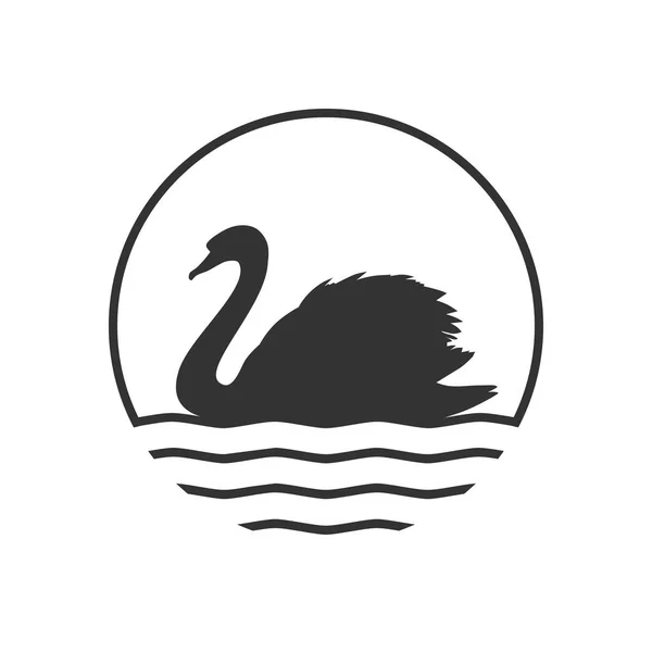 Ícone cisne —  Vetores de Stock
