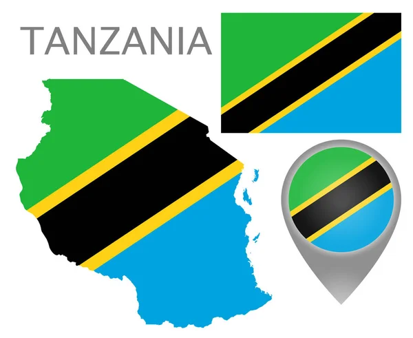 Tanzania — Vector de stock