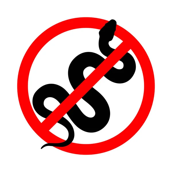 Pas de serpents — Image vectorielle