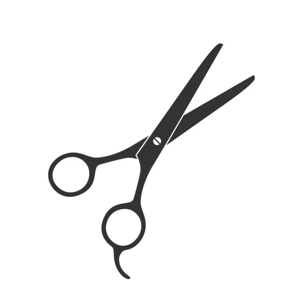 剪贴画图标 剪毛标志用剪子隔离在白色背景上 理发师的标志 矢量说明 — 图库矢量图片