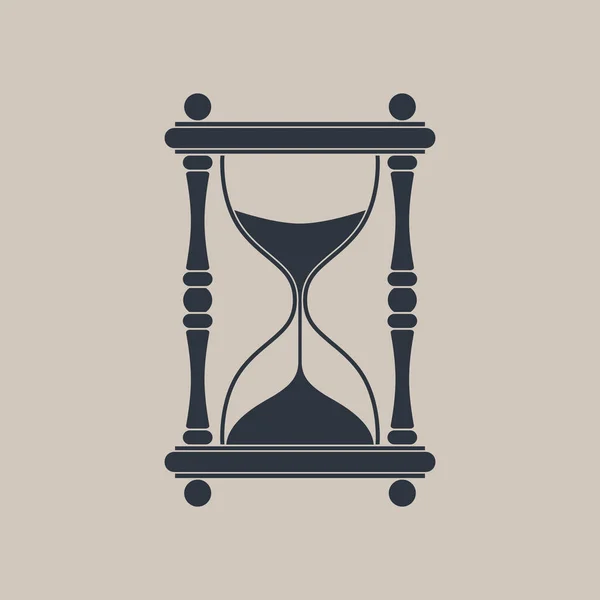 Hourglass 그래픽 아이콘 모래시계는 바탕에 고립되어 있었다 시간의 일러스트 — 스톡 벡터
