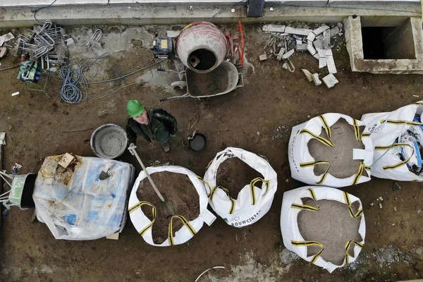 Trabajadores de la construcción — Foto de Stock