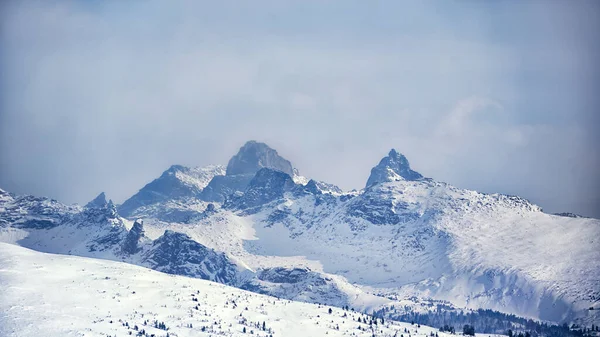 the landscape in the white mountains of Ergaki