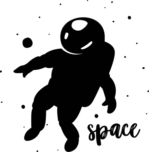 Astronauta w spacewalk wektor wzór — Wektor stockowy