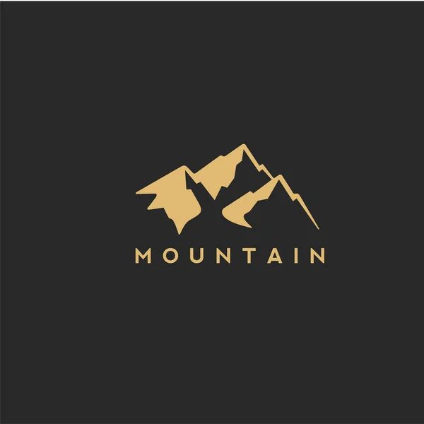 Goiden Montanha Com Ilustração Vetorial — Vetor de Stock