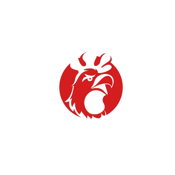Logo poulet minime Illustration vectorielle . — Image vectorielle