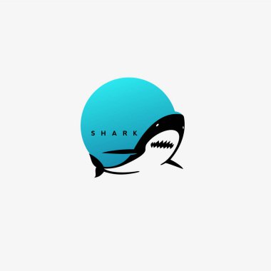 en az köpekbalığı logo tasarımı.
