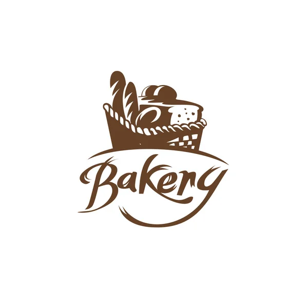 Logo minimal de l'illustration vectorielle boulangerie . — Image vectorielle