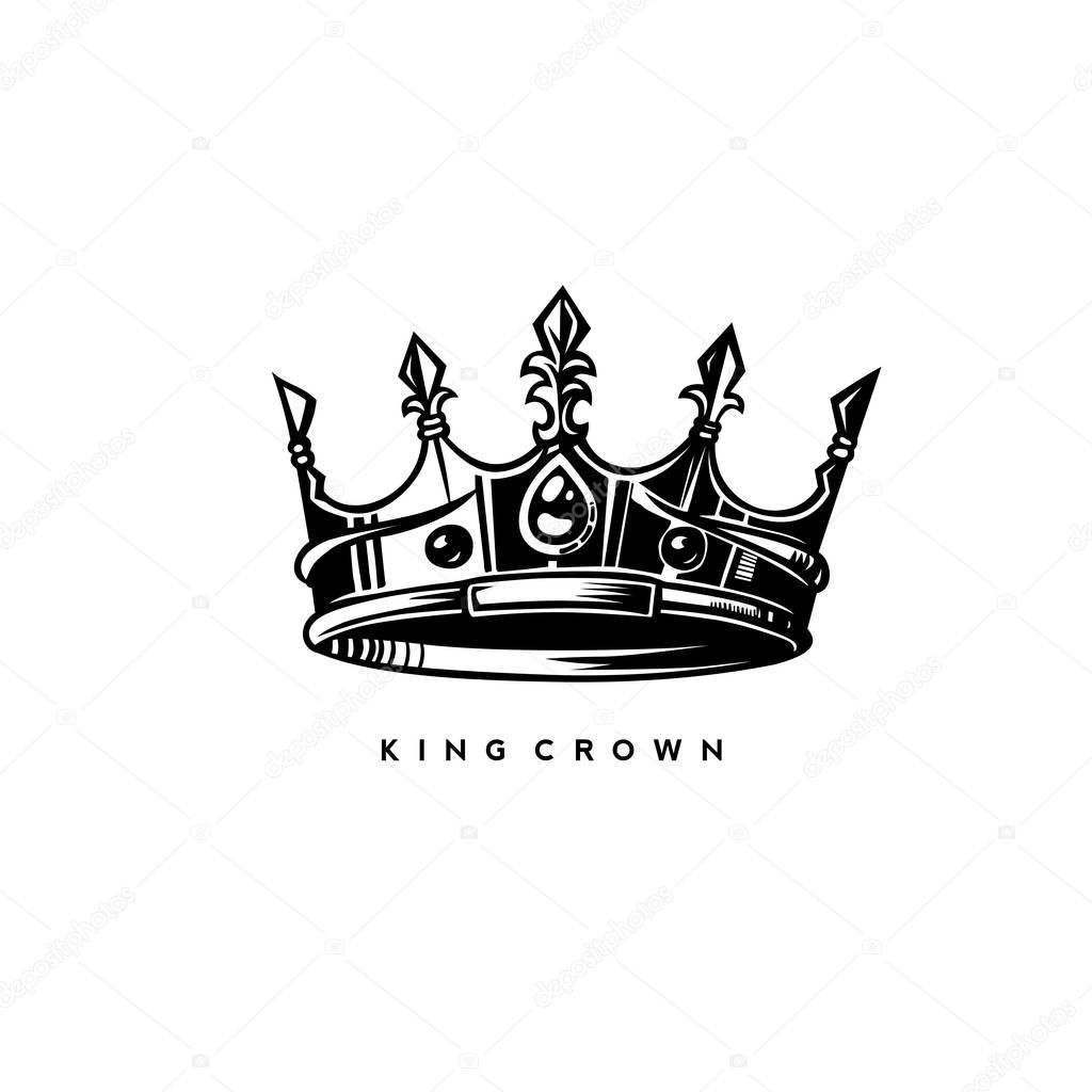 simple kings crown vector illustration