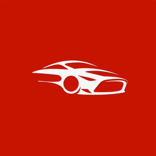 Минимальный логотип векторной иллюстрации роскошных спортивных автомобилей — стоковый вектор