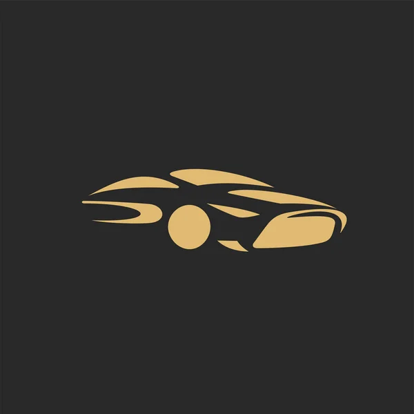 Arany luxus design egy autó vektoros illusztráció. — Stock Vector