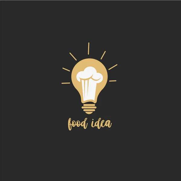 Gıda fikir vektör çizim en az logosu — Stok Vektör