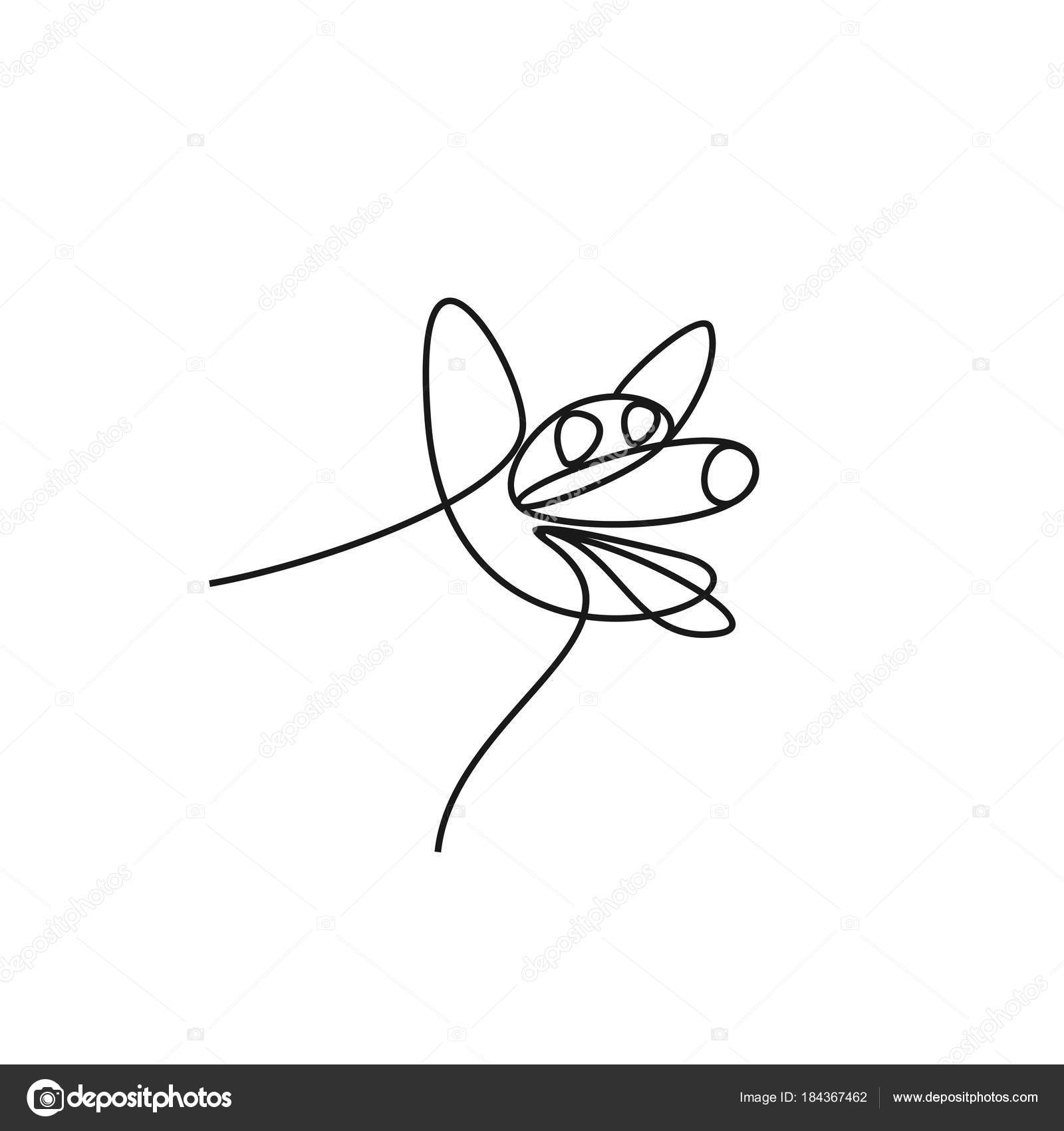Dessin Au Trait Continu Du Portrait De Lillustration