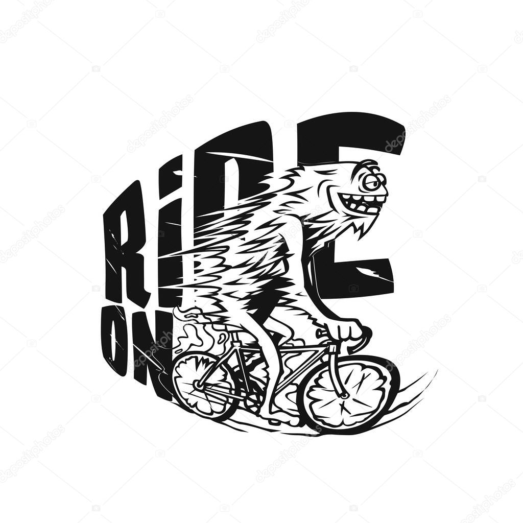 Bicycle riging vector illustration design.