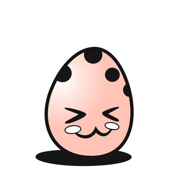 Rózsaszín húsvéti tojás vektoros illusztráció. — Stock Vector