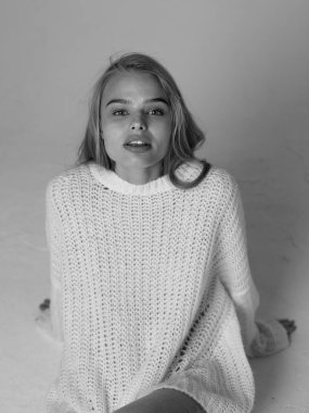 Güzel bir kadının portresi.