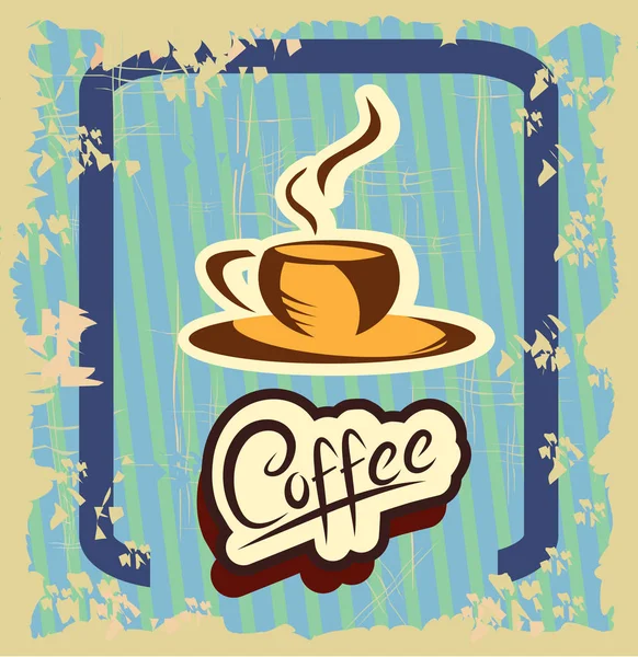 Vektorbanner mit Kaffee — Stockvektor