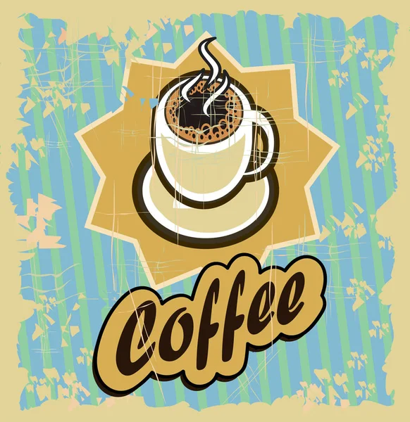 Bannière vectorielle avec café — Image vectorielle