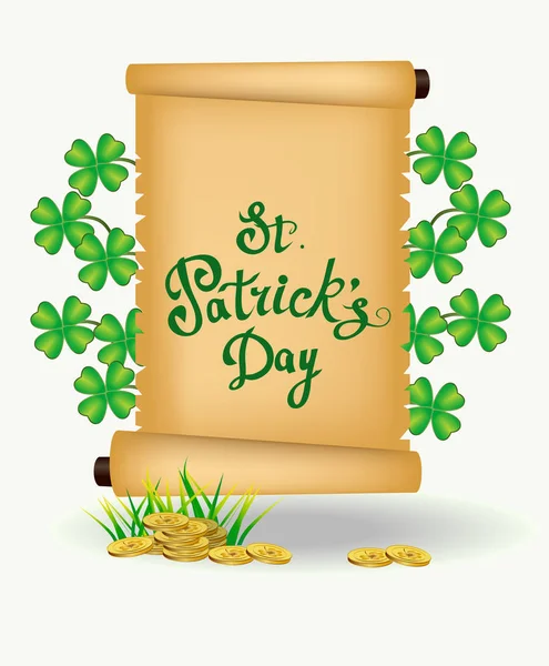 St. patrick s day - Vektor-Grußkarte — Stockvektor