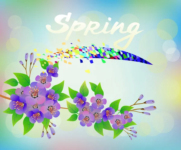 Wiosna, bukiet kwiatów . — Wektor stockowy