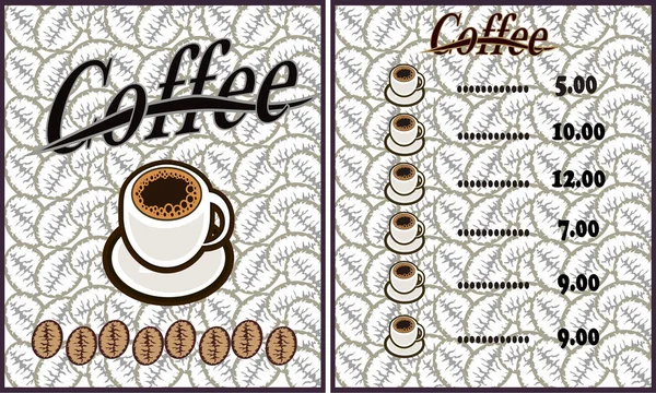Café ilustración diseño elementos vintage vector — Vector de stock