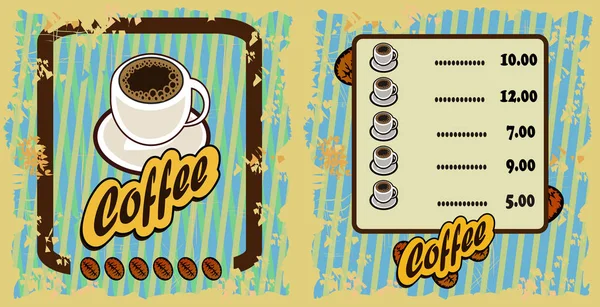 Coffee shop illustration design elements vintage vector — Stock Vector