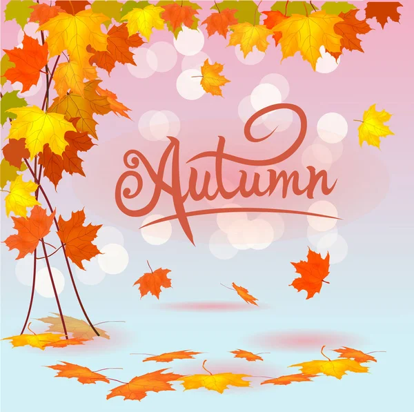 Herfst gebladerte vector verkoop banner — Stockvector