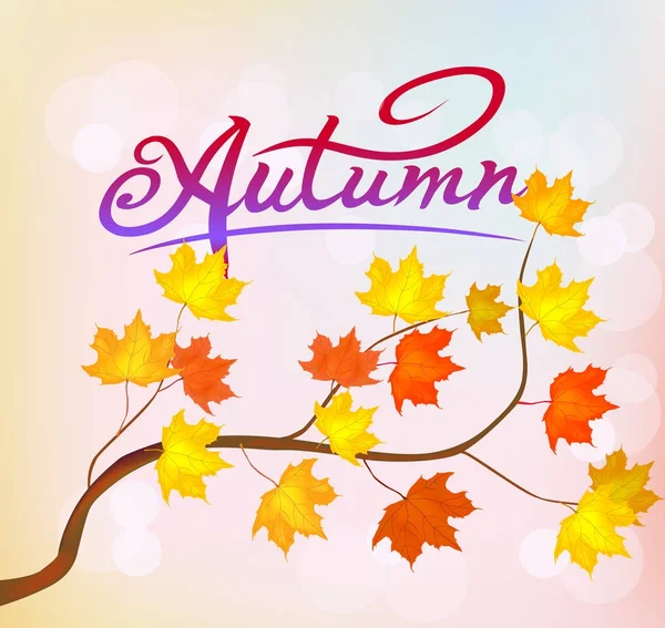 Otoño follaje vector venta banner — Vector de stock