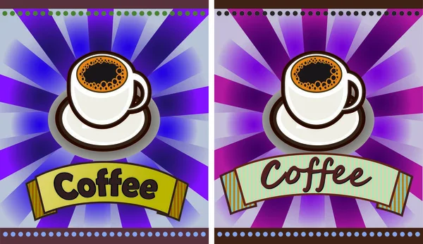 Coffee shop illustration design elements vintage vector — Stock Vector