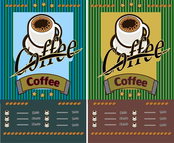 Koffie Winkel Illustratie Ontwerp Elementen Vintage Vector — Stockvector