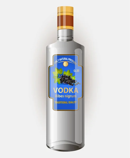 Illustrazione Vettoriale Alcool Isolato Sfondo Bianco — Vettoriale Stock