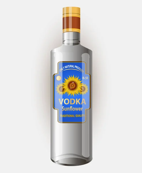 Vektorillustration Eines Auf Weißem Hintergrund Isolierten Alkohols — Stockvektor