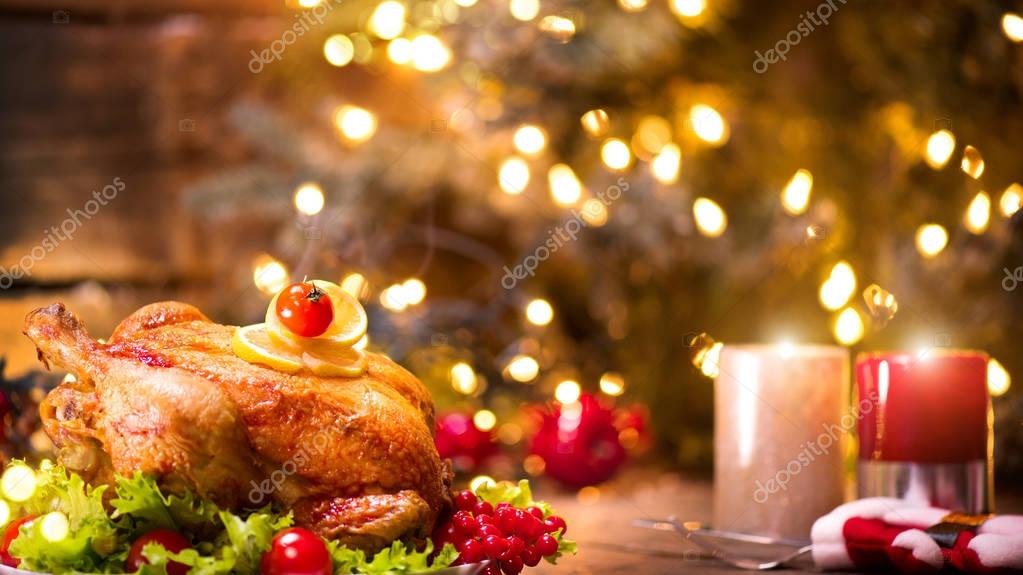 Imágenes: cena de navidad | Fiesta Asado Pavo Para Cena Navidad Fondo