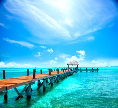 Karayip adada tropikal beach resort