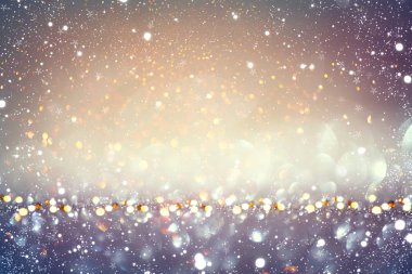 Tatil ışıklar ve bokeh parlayan arka plan