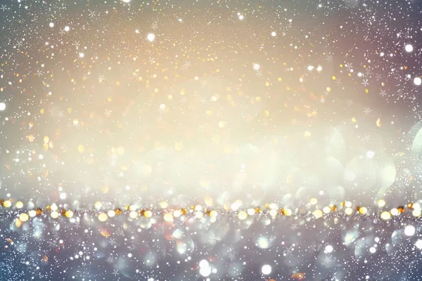 Tatil ışıklar ve bokeh parlayan arka plan