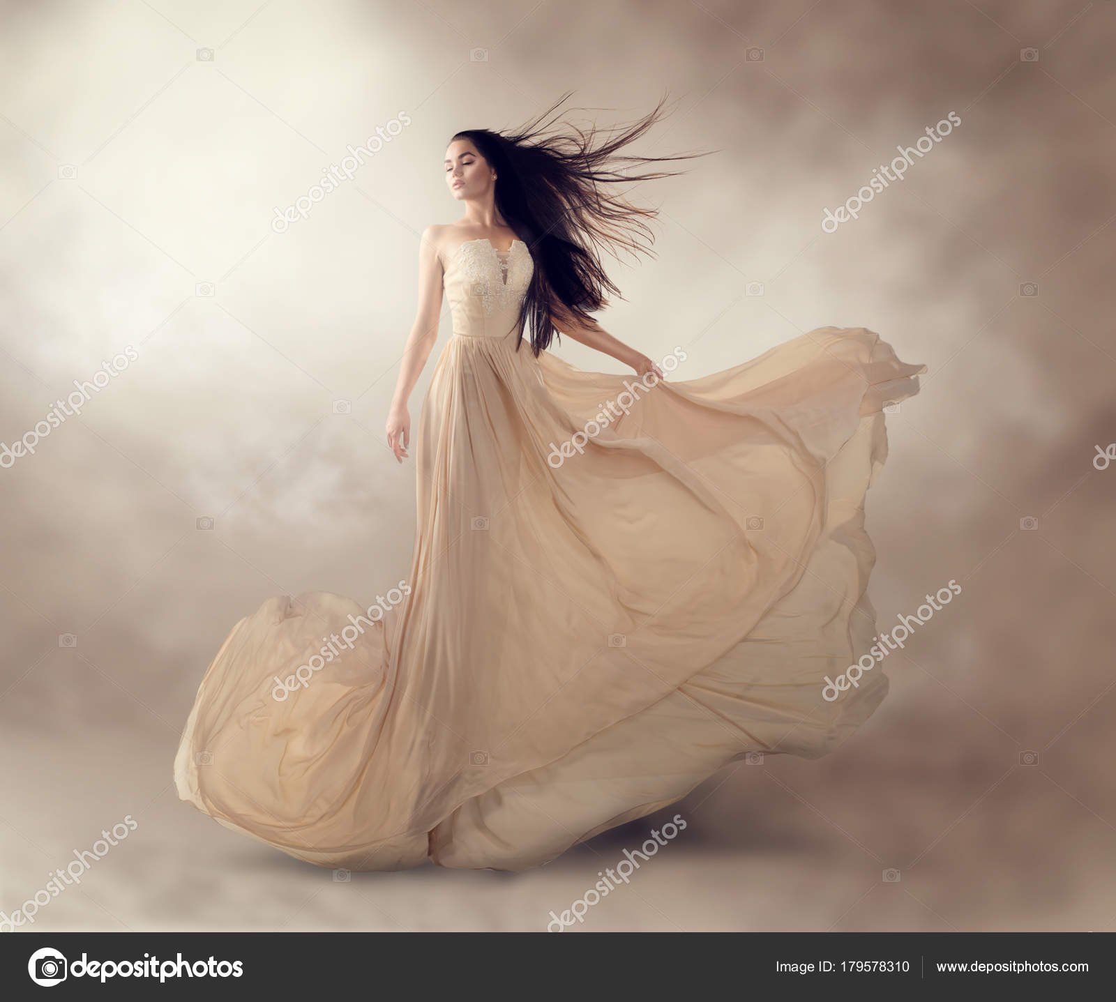 flowing chiffon dress