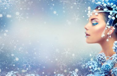Kadın Noel makyaj ve aksesuarları